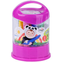 Мелки масляные Гамма "Малыш", 12цв.. шестигранные, пластиковый стакан-подставка, 3 шт/в уп