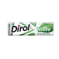 Жевательная резинка DIROL White со вкусом мяты б/с, 13,6гх30шт/уп, комплект 30 шт