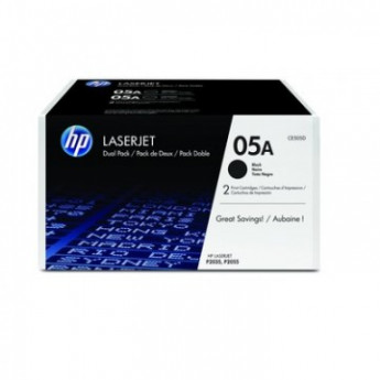 Картридж лазерный HP 05A CE505D чер. для LJ P2035/P2055 (2шт/уп), комплект 2 шт