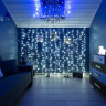 Гирлянда светодиодная Занавес 2,5x2 м, 300 LED, мерцание, Белый 235-055