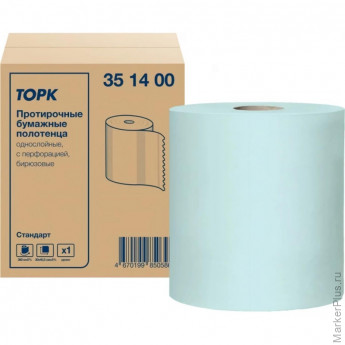Бумага протирочная Торк 1сл с перфорацией бирюзовый 1рул 351400 Бумага протирочная Торк 1сл с перфорацией бирюзовый 1рул 351400
