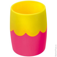 Подставка-стакан, двухцветный розово-желтый