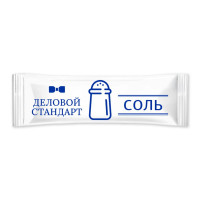 Соль порционная Деловой стандар в стиках по 1 г (800шт/уп)(уп с печатью), комплект 800 шт