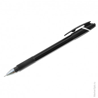Ручка гелевая "POWERTX" черная, 0,48мм, грип