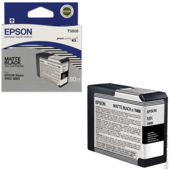 Картридж струйный для плоттера EPSON (C13T580800) Epson StylusPro 3880 и др., черный, для матовой бу