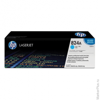 Картридж лазерный HP (CB381A) ColorLaserJet CM6040/CM6030/CP6015, голубой, оригинальный, ресурс 2100