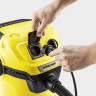 Пылесос хозяйственный KARCHER WD 3 P, мусоросборник 17 л, мощность 1000 Вт, желтый, 1.628-170.0
