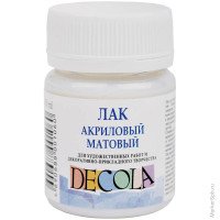 Лак акриловый матовый "Декола" 50мл, 6 шт/в уп
