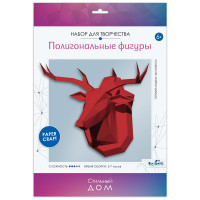 Полигональные фигуры Origami "Олень", картонная коробка