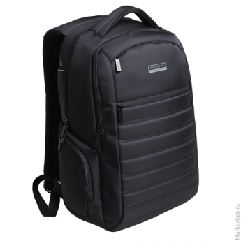Рюкзак для школы и офиса BRAUBERG 'Patrol' (БРАУБЕРГ 'Патрол'), 20 л, размер 47х30х13 см, ткань, чер