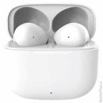 Наушники с микрофоном (гарнитура) DEFENDER TWINS 925, Bluetooth, беспроводные, белые, 63926