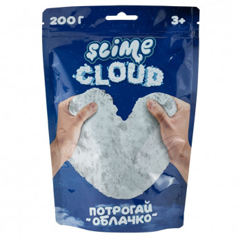 Слайм Slime Cloud-slime, белый, с ароматом пломбира, 200г, дой-пак