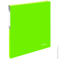 Папка на 2-х кольцах Berlingo "Neon", 25мм, 700мкм, неоновая зеленая