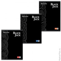 Тетрадь 96 л., А4, BRAUBERG, клетка, выборочный лак, "Black Jack", 3 вида, 401853, Ассорти, ассорти