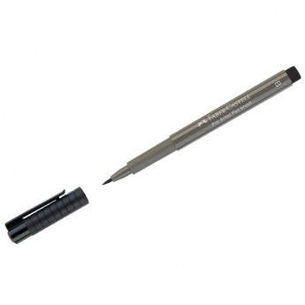 Ручка капиллярная Faber-Castell 'Pitt Artist Pen Brush' цвет 273 теплый серый IV, кистевая, 10 шт/в уп