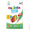 Карандаши цветные утолщенные CARIOCA "Tita maxi", 12 цветов, пластиковые, грифель 5 мм, 42789