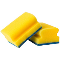 Губки для посуды OfficeClean, поролон с абразивным слоем, профильные, 96*64*42мм, 2шт., комплект 2 шт Губки для посуды OfficeClean, поролон с абразивным слоем, профильные, 96*64*42мм, 2шт., комплект 2 шт