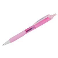 Ручка шариковая автоматическая Uni "Jetstream SXN-101-07FL" синяя, 0,7 мм, грип, розовый корпус 12 шт/в уп