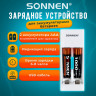 Зарядное устройство с аккумуляторами 2 шт. AAA (HR03), 1000 mAh, SONNEN BC2, в блистере, 455004 Зарядное устройство с аккумуляторами 2 шт. AAA (HR03), 1000 mAh, SONNEN BC2, в блистере, 455004