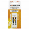 Зарядное устройство с аккумуляторами 2 шт. AAA (HR03), 1000 mAh, SONNEN BC2, в блистере, 455004 Зарядное устройство с аккумуляторами 2 шт. AAA (HR03), 1000 mAh, SONNEN BC2, в блистере, 455004
