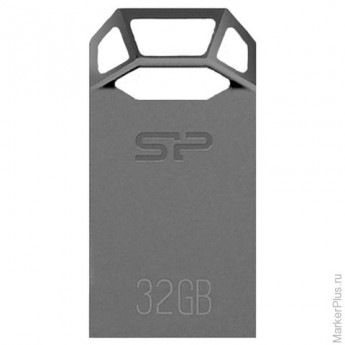 Флэш-диск 32 GB, SILICON POWER J50 USB 3.0, серый, SP32GBUF3J50V1T