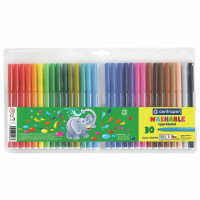 Фломастеры 30 ЦВЕТОВ CENTROPEN 'Washable', смываемые, вентилируемый колпачок, 7790/30TP, 7 7790 3085, 1 шт/в уп