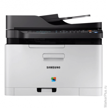 МФУ лазерное ЦВЕТНОЕ SAMSUNG SL-C480FW (принтер, сканер, копир, факс), А4, 18 стр./мин, 20000 стр./м