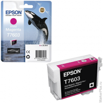 Картридж струйный EPSON (C13T76034010) Epson SC-P600, пурпурный, оригинальный