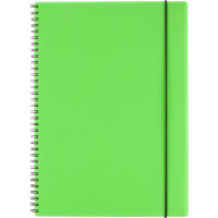 Тетрадь Attache Неон А4 96л, кл.спираль, обл. тонкий пластик, цв.зеленый
