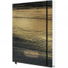 Блокнот Gold Collection А5 96л,клетка,картон,сшивка,резинка,черный