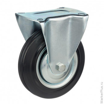 Колесо неповоротное Стелла-техник 4002-160 д.160мм,г/п 145кг,резина,металл