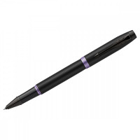 Ручка-роллер Parker 'IM Professionals Amethyst Purple BT' черная, 0,8мм, подарочная упаковка