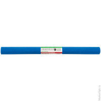 Бумага крепированная 50*250 см, 32 г/м2, синяя, в рулоне