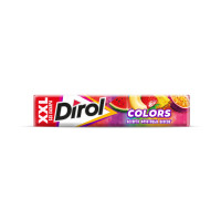 Жевательная резинка DIROL Colors XXL ассорти фрукт.вкус б/с, 19гх18шт/уп, комплект 18 шт