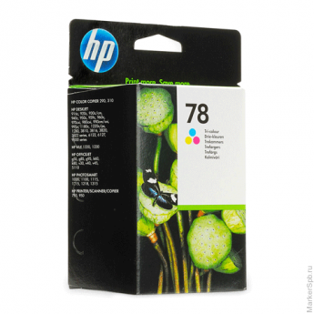 Картридж струйный HP (C6578AE) Deskjet 920/990/1220 и др., №78, цветной, оригинальный, 1200 стр.