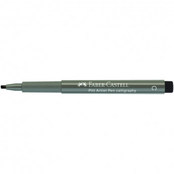 Ручка капиллярная Faber-Castell "Pitt Artist Pen Calligraphy" цвет 273 теплый серый IV, С=2,5мм, пишущий узел каллиграфический