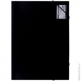 Папка на резинке 13 отделений Berlingo "Standard", А4, черная
