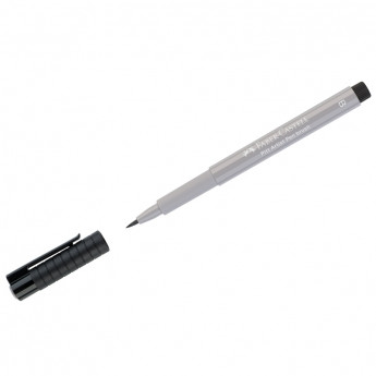 Ручка капиллярная Faber-Castell 'Pitt Artist Pen Brush' цвет 272 теплый серый III, кистевая, 10 шт/в уп
