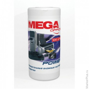 Салфетки ProMega Office Power в тубе д/чистки поверх. 100 шт., комплект 100 шт Салфетки ProMega Office Power в тубе д/чистки поверх. 100 шт., комплект 100 шт