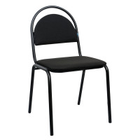 УЦЕНКА-Стул Helmi HL-F02 "Стандарт", каркас черный, обивка ткань черная