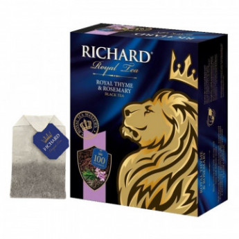 Чай Richard Royal Thyme&amp, Rosemary черный, 100 пак