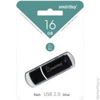 Память Smart Buy 'Crown' 16GB, USB 2.0 Flash Drive, черный