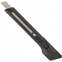 Нож канцелярский 9 мм EDDING (E-M 9) , с фиксатором, пластик, цв.черный