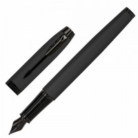 Ручка перьевая PARKER "IM Achromatic Black BT", корпус черный матовый, нержавеющая сталь, синяя, 2127741