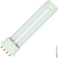 Лампа люминесцентная OSRAM DULUX S/E 11W/21-840, 11 Вт, U-образная, холодный белый свет, цоколь 2G7