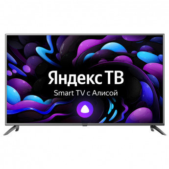 Телевизор Starwind SW-LED55UG400, UHD, smart (Яндекс), стальной