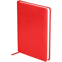 Ежедневник недатированный, A5, 136л., кожзам, OfficeSpace 'Nebraska', красный