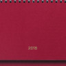 Планинг настольный датированный 2018, ERICH KRAUSE "Ariane", под кожу классик, бордовый, 64 л., 297х109 мм, 44095