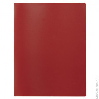 Папка на 2 кольцах STAFF, 40 мм, красная, до 250 листов, 0,5 мм, 225722
