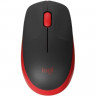 Мышь компьютерная Logitech M190, опт,беспров, USB, крас/чер